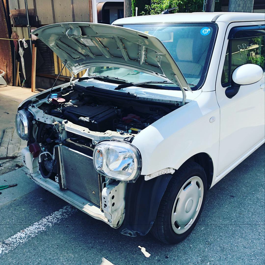 ラパン 板金塗装修理